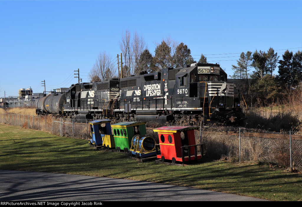 Toy Train Meets the Real Deal